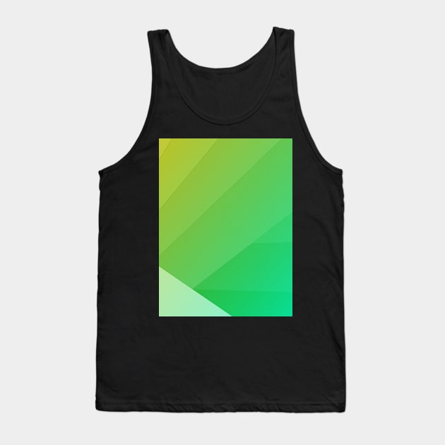 Greenish Yellow Material Gradient Tank Top by Zero06